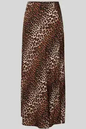 Pieces® Uitlopende midirok met all-over motief, model 