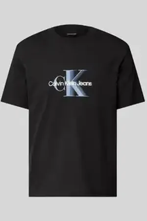 Calvin Klein T-shirt met labelprint en ronde hals