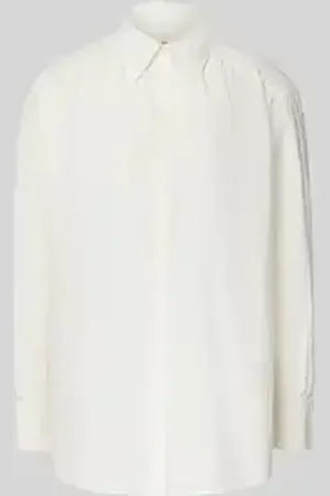 HUGO BOSS Relaxed fit blouse met kentkraag, model 