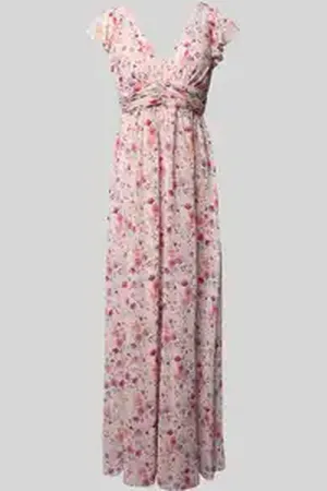 Jake*s Maxi-jurk met volants en tailleband