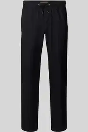 Blend Regular fit linnen broek met tunnelkoord, model 