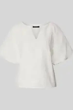 Comma, Relaxed fit blouseshirt met all-over borduursel