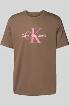 Calvin Klein T-shirt met labelprint, model 