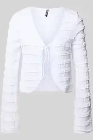 Pieces® Regular fit cardigan met kanten details, model 