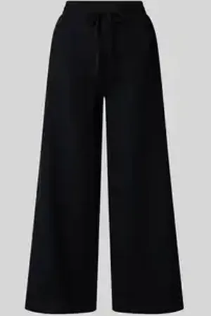 Christian Berg Wide leg stoffen broek in verkorte pasvorm