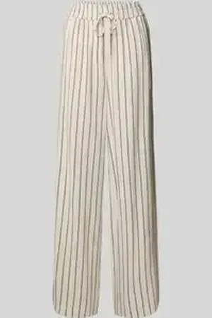 SELECTED Stoffen broek met elastische band, model 