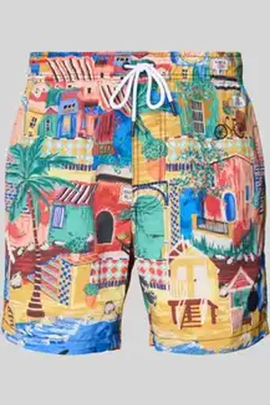 Shiwi Regular fit zwembroek met labelpatch, model 
