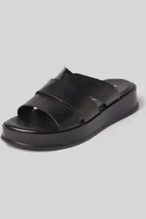 Tamaris Sandalen van leer met plateauzool