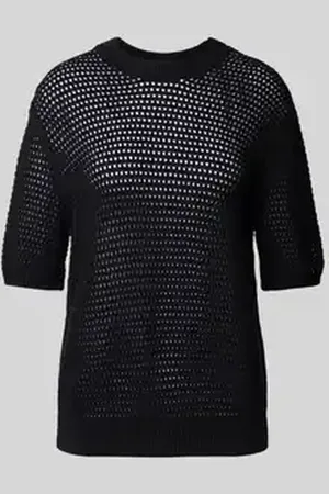 Tommy Hilfiger Regular fit gehaakte pullover van katoenmix