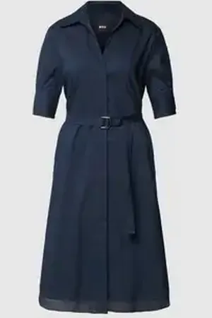 HUGO BOSS Midi-jurk met tailleriem, model 