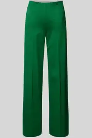 Marc Cain Regular fit stoffen broek met persplooien