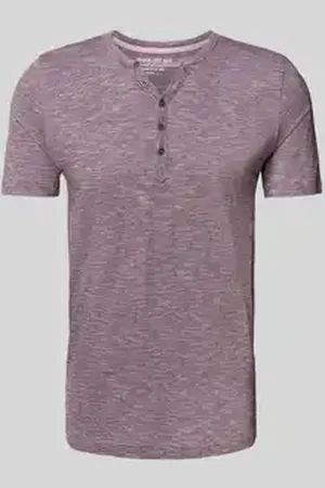 McNeal T-shirt met korte knoopsluiting
