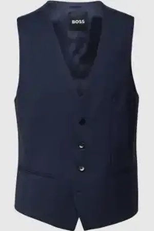 HUGO BOSS Gilet met paspelzakken, model 