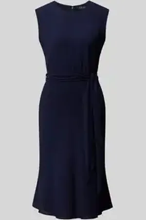 Ralph Lauren Knielange jurk met structuurmotief, model 