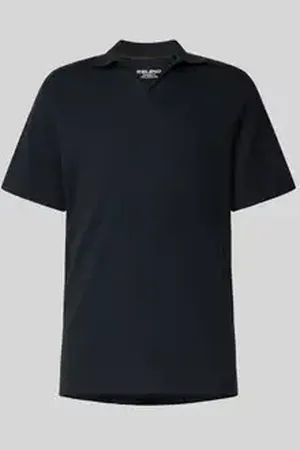 Blend Slim fit poloshirt met structuurmotief