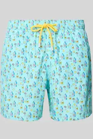 MC2 SAINT BARTH Regular fit zwembroek met labelpatch