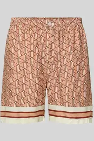Lacoste Straight leg korte broek met elastische band