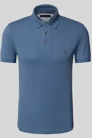 Tommy Hilfiger Slim fit poloshirt van een mix van katoen en elastaan