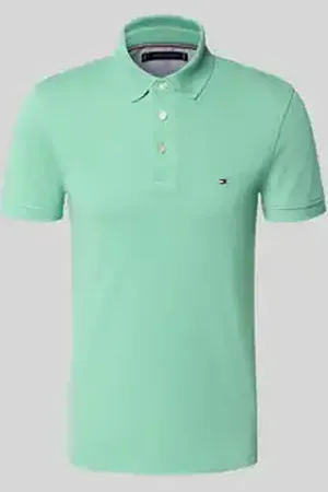 Tommy Hilfiger Slim fit poloshirt van een mix van katoen en elastaan