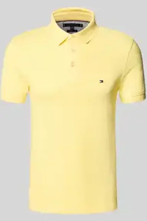 Tommy Hilfiger Slim fit poloshirt van een mix van katoen en elastaan