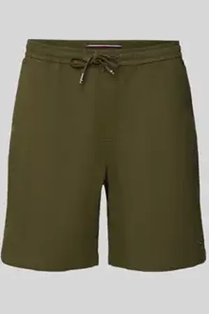 Tommy Hilfiger Regular fit korte broek van een mix van katoen en elastaan
