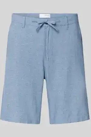 SELECTED Korte regular fit broek met achterzakken