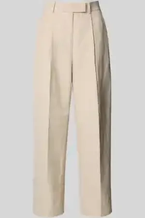 Tommy Hilfiger Tapered stoffen broek met linnen