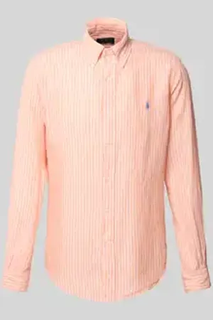 Ralph Lauren Custom fit linnen overhemd met button-downkraag