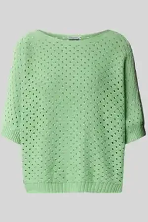 Zabaione Gebreide pullover met ajourpatroon, model 