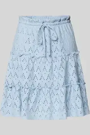 VILA Minirok met broderie anglaise, model 