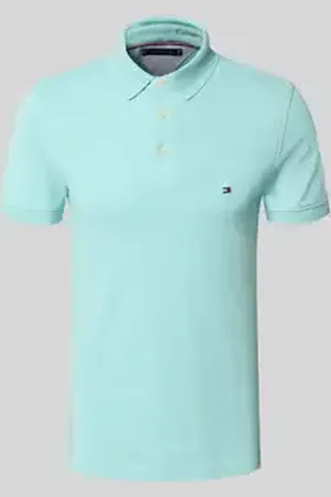 Tommy Hilfiger Slim fit poloshirt van een mix van katoen en elastaan