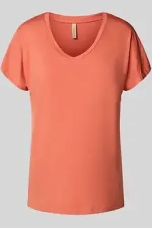 soyaconcept T-shirt met V-hals, model 