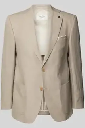 Carl Gross Regular fit 2-knoops colbert van linnen, model 