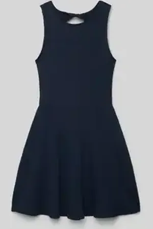 QS by s.Oliver Getailleerde mini-jurk in riblook met cut-out