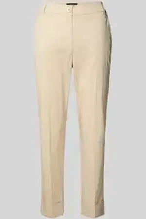 Marc Cain Regular fit broek met verkorte pasvorm en steekzakken