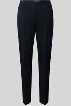 Christian Berg Slim fit stoffen broek met verkort model