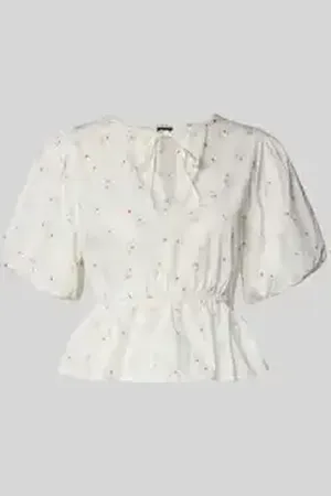 Gina Tricot Blouse met pofmouwen