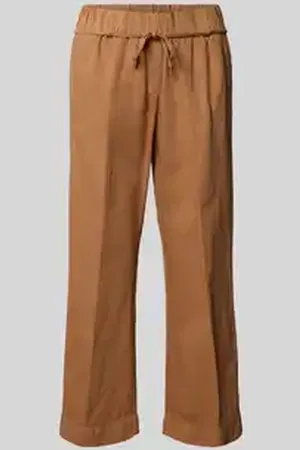 Toni Stoffen broek met elastische band en strikceintuur