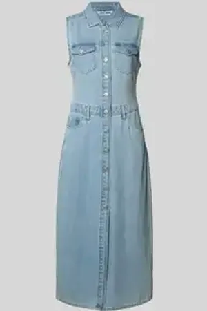 DKNY Jeansjurk met platte kraag