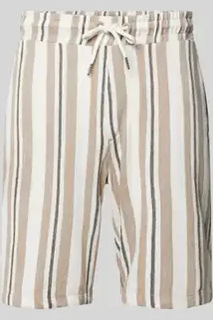 Lindbergh Relaxed fit korte broek met structuurmotief, model 