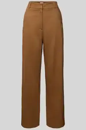 Jake*s Straight leg stoffen broek met steekzakken