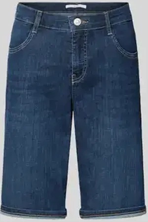 Mac Regular fit korte jeans met steek- en achterzakken