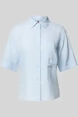 Tommy Hilfiger Relaxed fit overhemdblouse van puur linnen