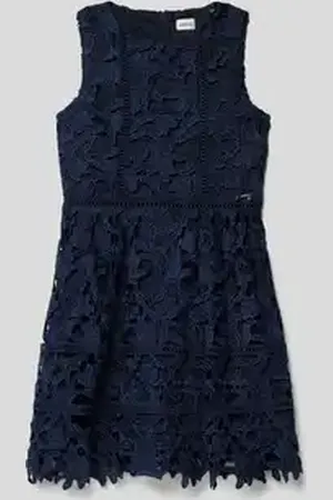Guess Jurk met effen design en mouwloos model