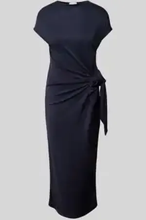 Rich & Royal Maxi-jurk van lyocellmix met knoopdetail