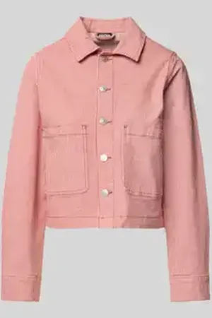 Pieces® Regular fit jeansjack van katoenmix, model 