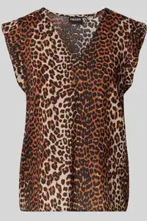 Pieces® Regular fit blousetop met kapmouwen, model 