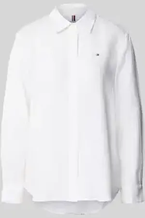 Tommy Hilfiger Regular fit overhemdblouse van puur linnen