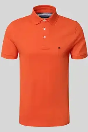 Tommy Hilfiger Slim fit poloshirt van een mix van katoen en elastaan