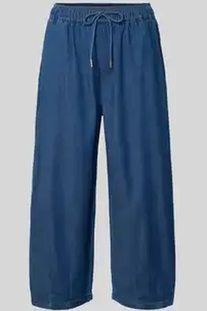 Buena Vista Uitlopende stoffen broek in denimlook, model 